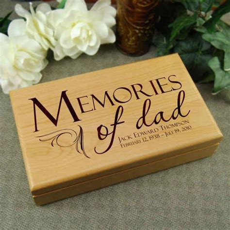 personalized dad memorial box